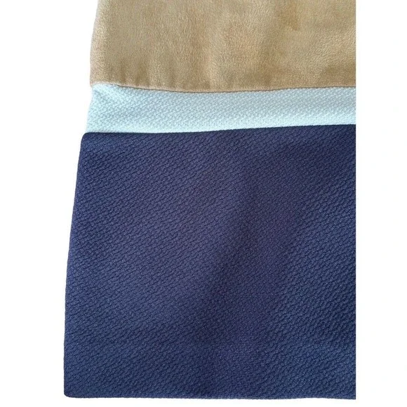 Chico’s Travelers Faux Suede Color Block Cardigan Size Small - Picture 9 of 11